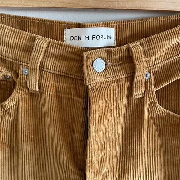 Aritzia Denim Forum The Yoko High Rise Slim Corduroy Size 30 - Picture 4 of 11